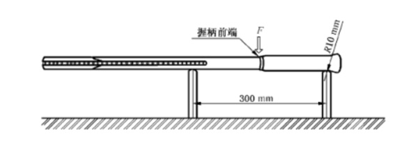 圖9：拍柄抗壓強(qiáng)度的測(cè)量